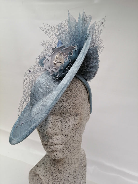 hellblau Fascinator