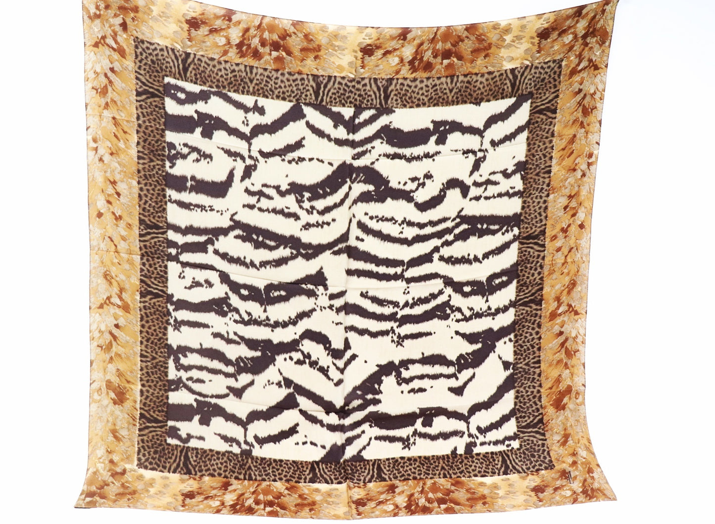 Silk Scarf Animal Print Mix