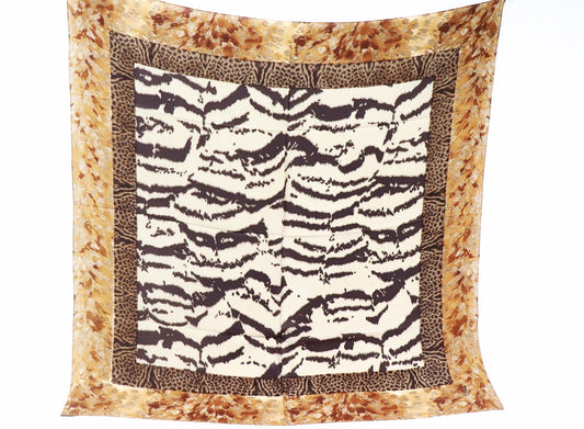 Silk Scarf Animal Print Mix