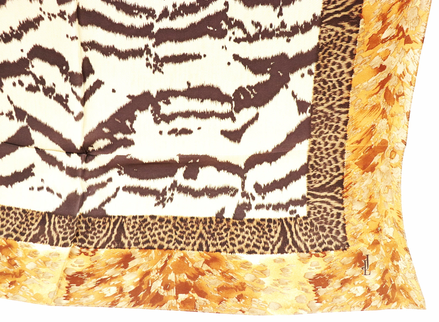 Silk Scarf Animal Print Mix