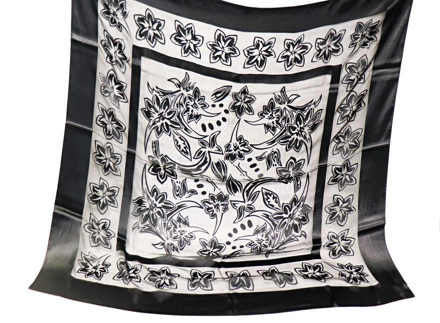Silk scarf burnout