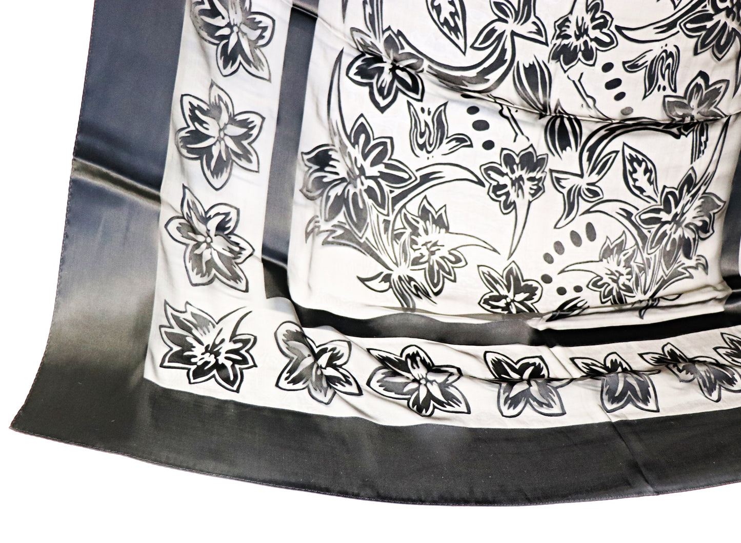 Silk scarf burnout