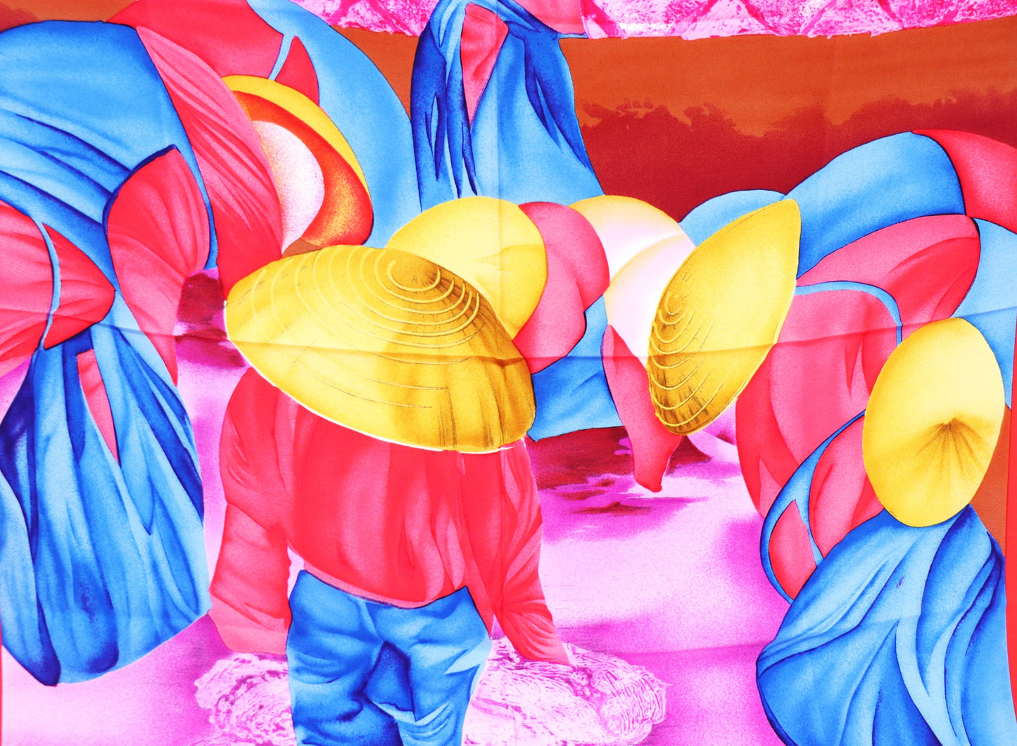 Silk scarf Longji