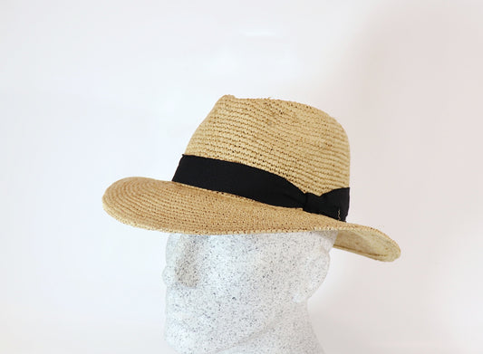 Crochet straw hat Raffia