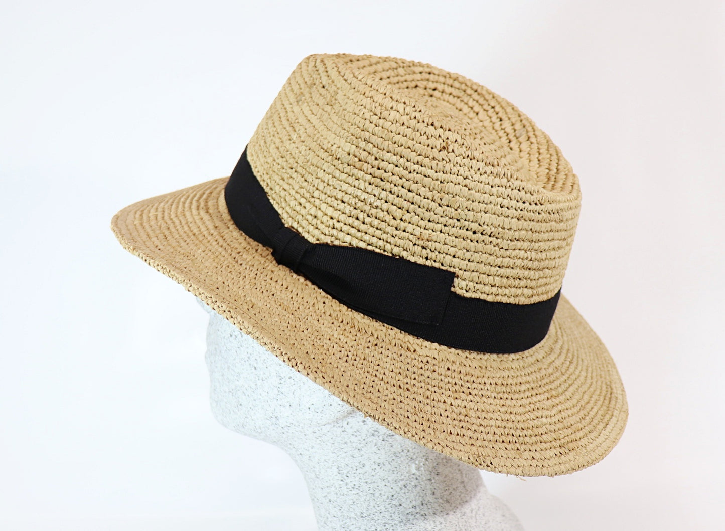 Crochet straw hat Raffia