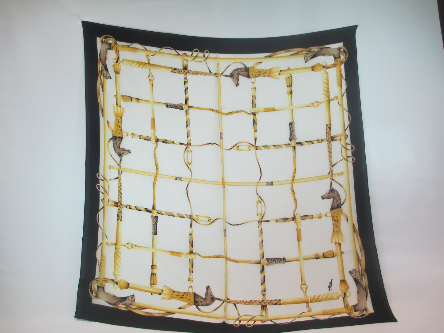 Silk scarf equestrian style