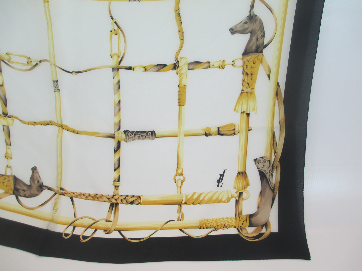 Silk scarf equestrian style