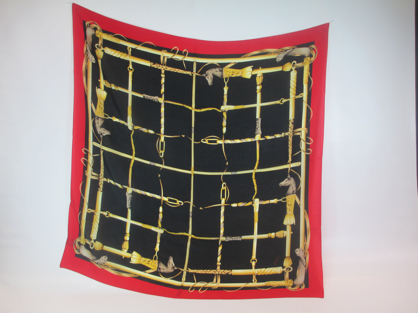 Silk scarf equestrian style