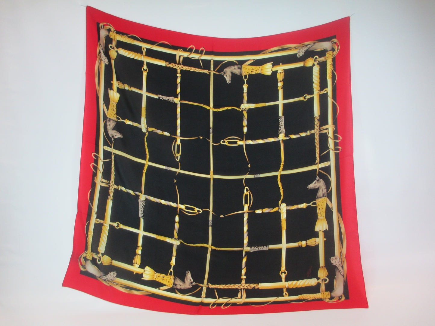 Silk scarf equestrian style