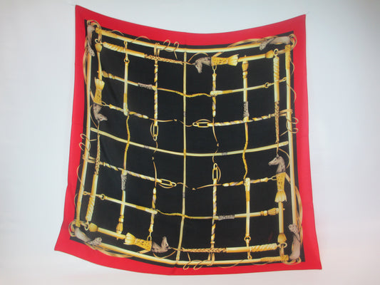 Silk scarf equestrian style