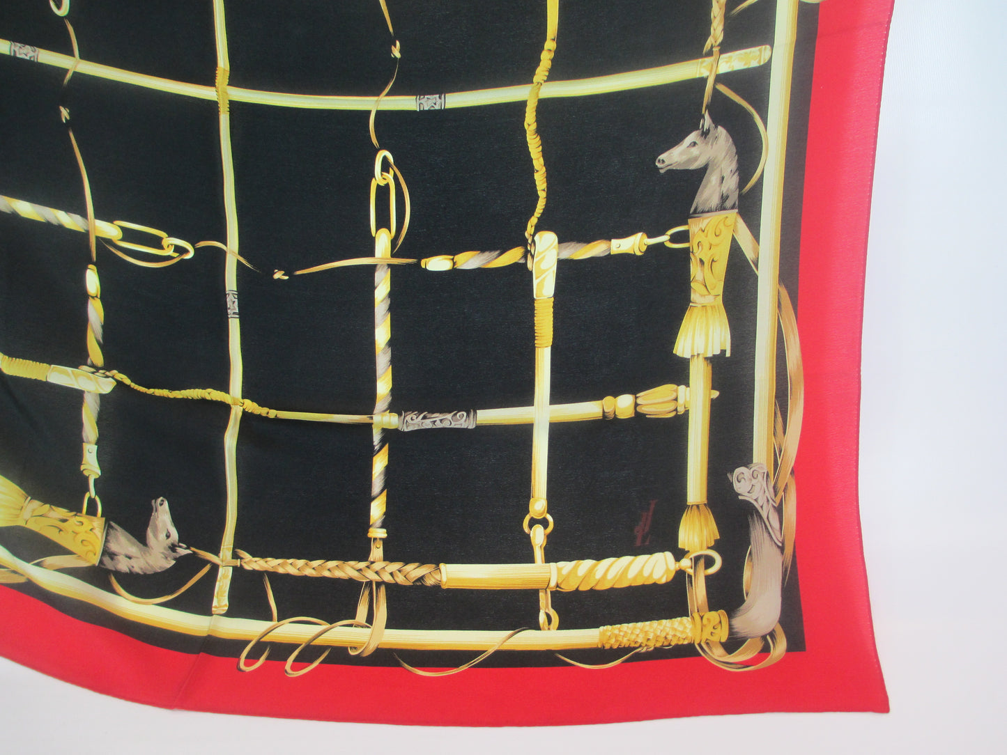 Silk scarf equestrian style