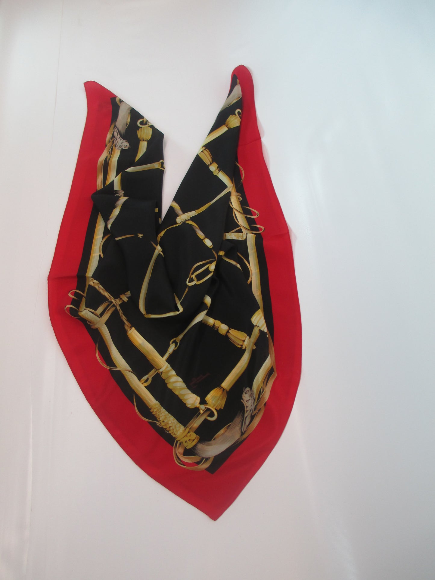 Silk scarf equestrian style