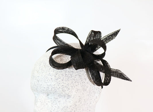 Mia - schwarzer Fascinator