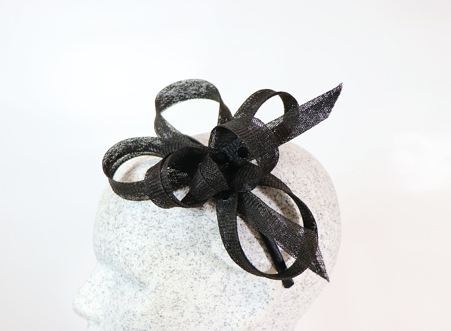 Mia - schwarzer Fascinator