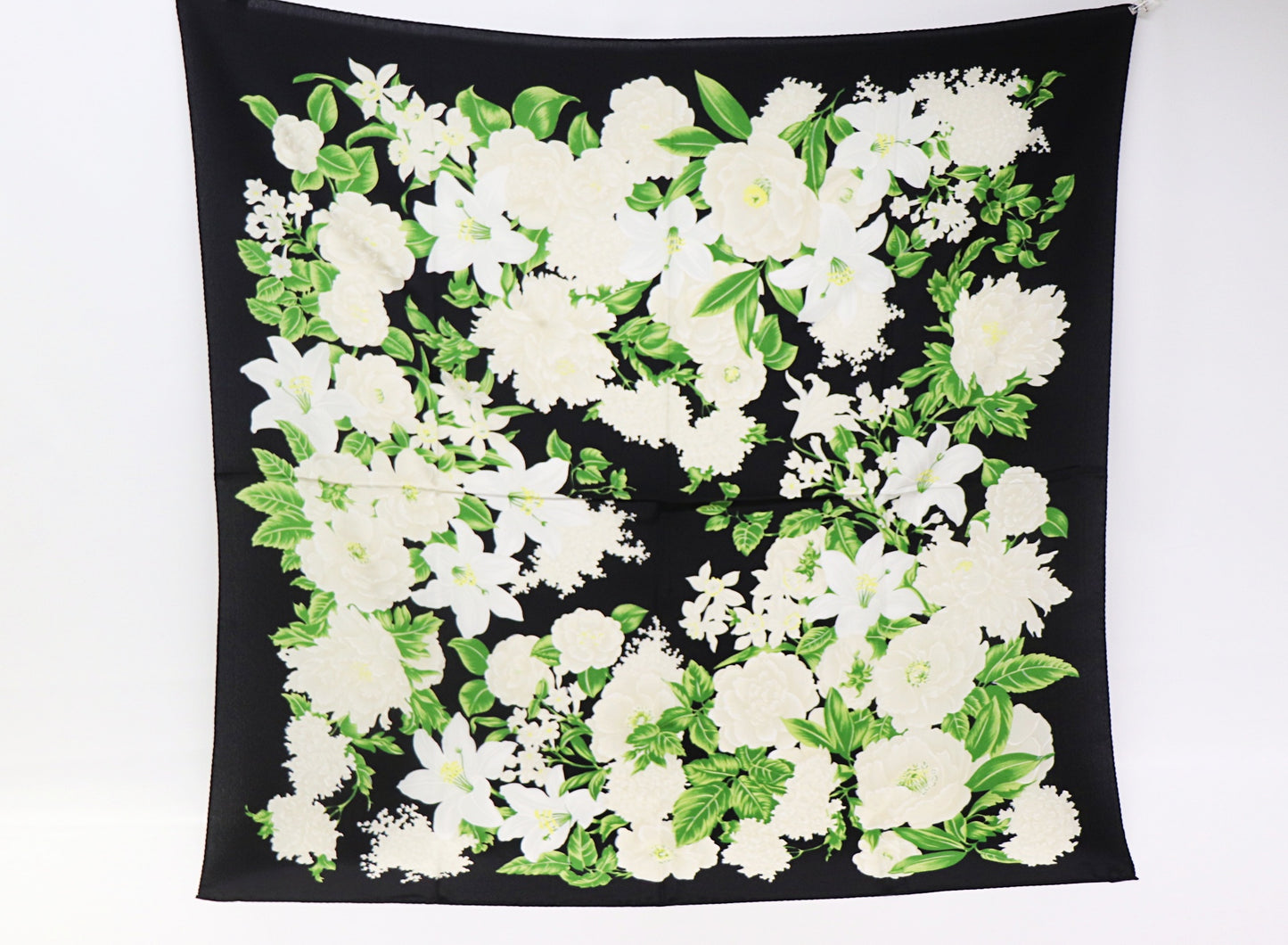 Silk scarf peonies