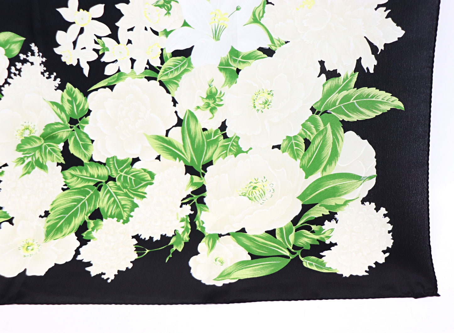 Silk scarf peonies