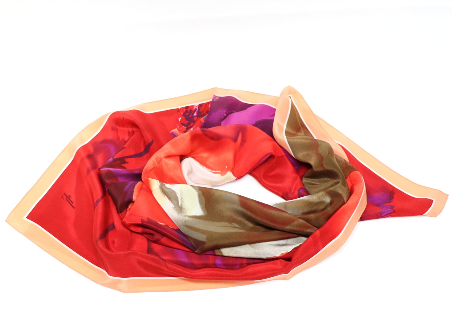 Silk scarf roses