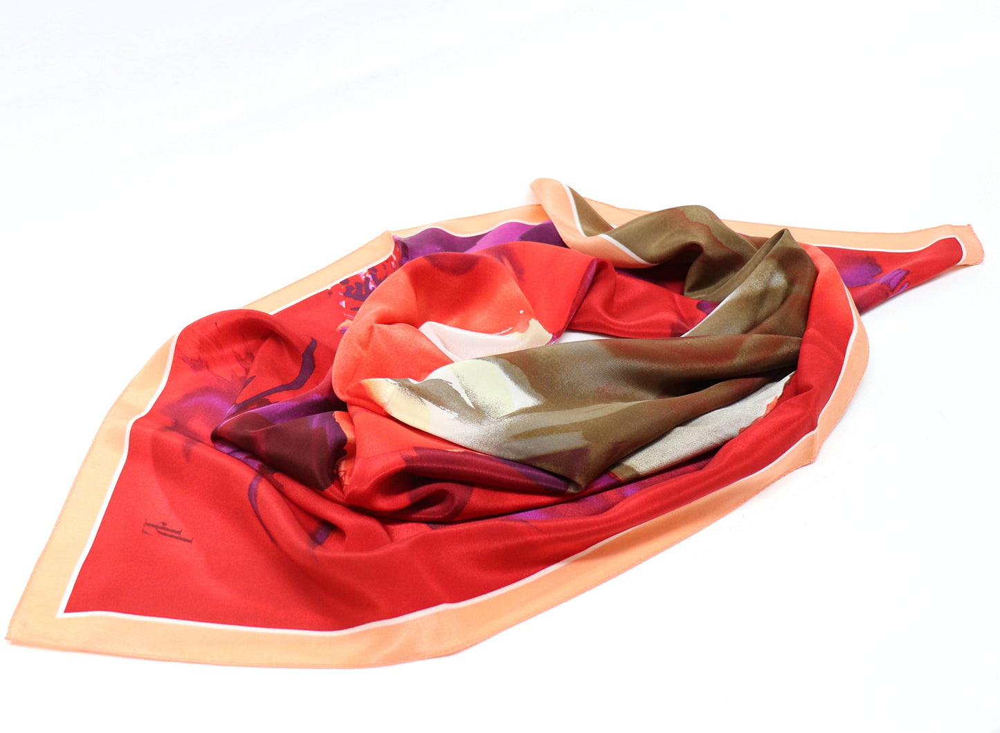 Silk scarf roses