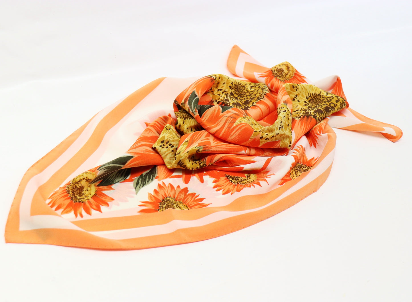 Silk scarf sunflowers