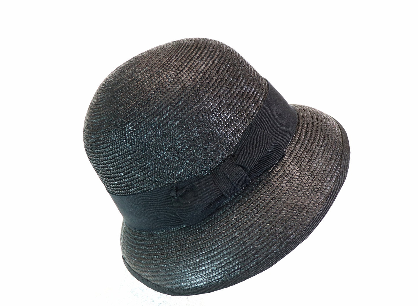 Bortenstrohhut tiefe Glocke
