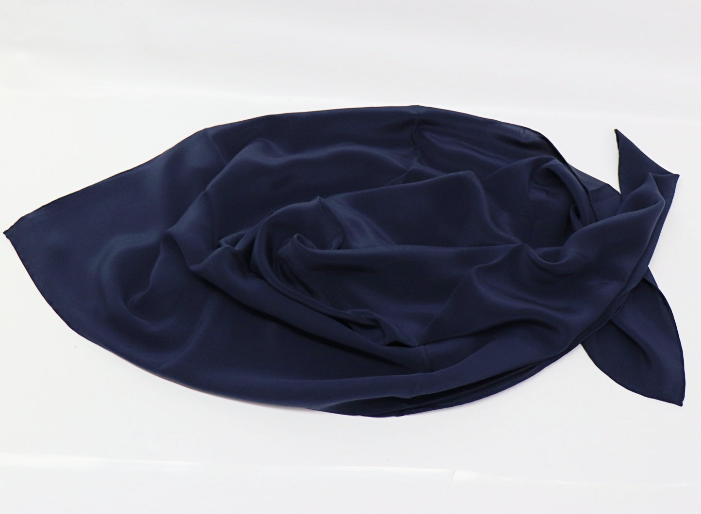 Silk scarf plain Crepe de Chine
