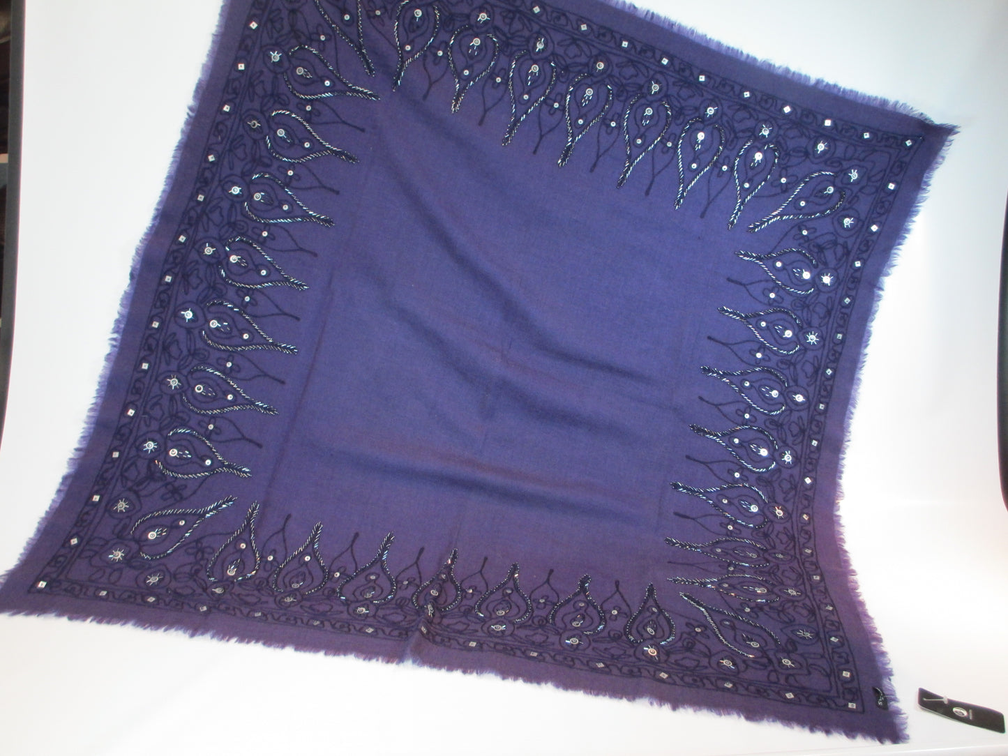 Wool cloth purple