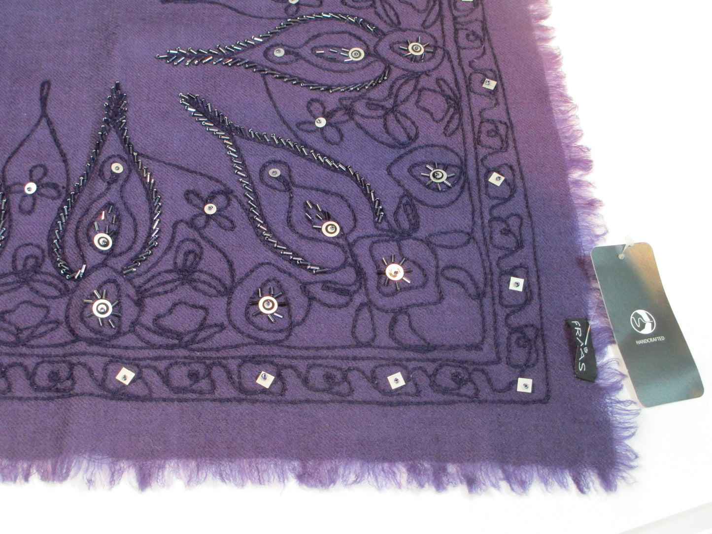 Wool cloth purple