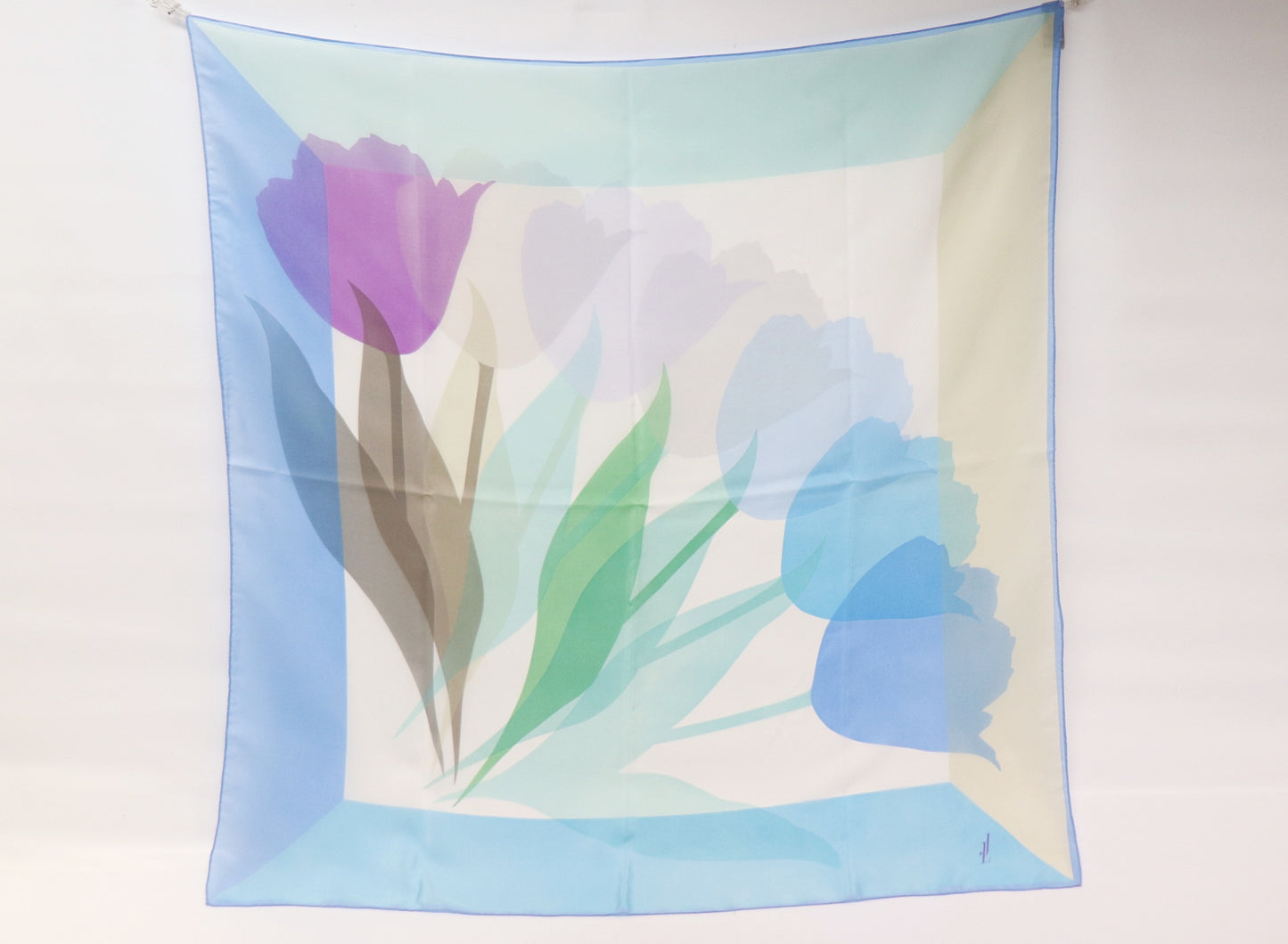 Silk scarf tulip bouquet