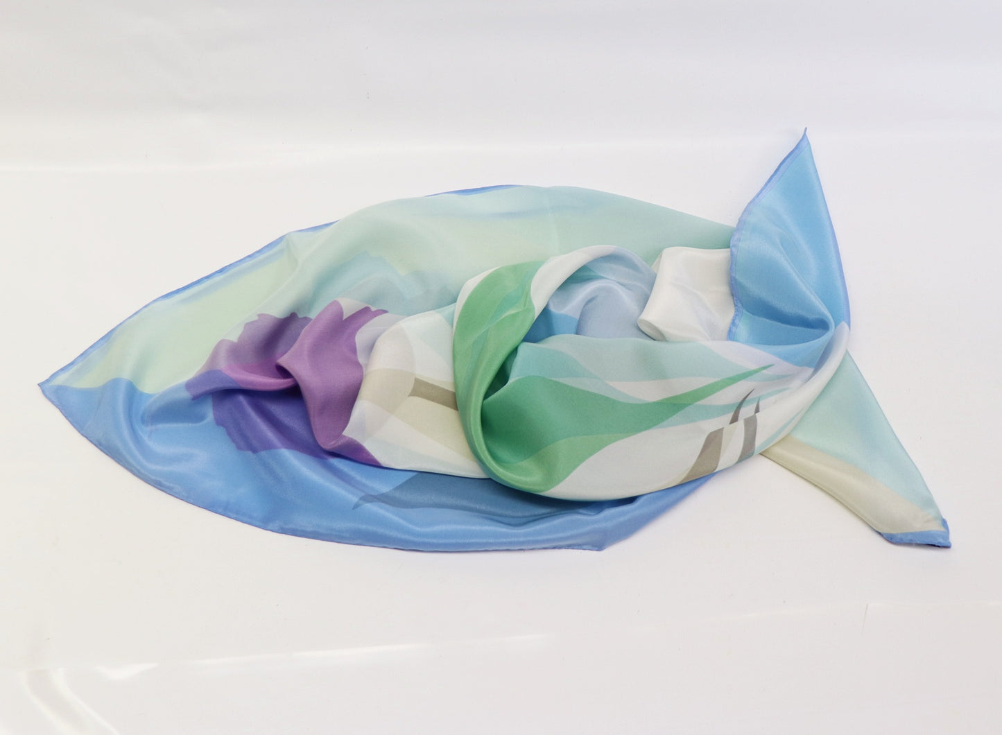 Silk scarf tulip bouquet