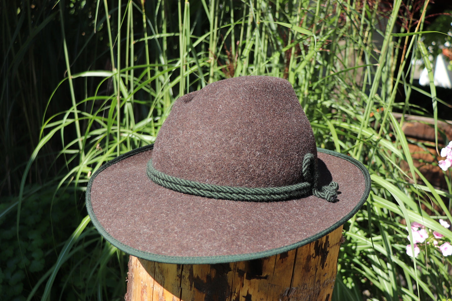 Traditional hat Werdenfelser mottled brown