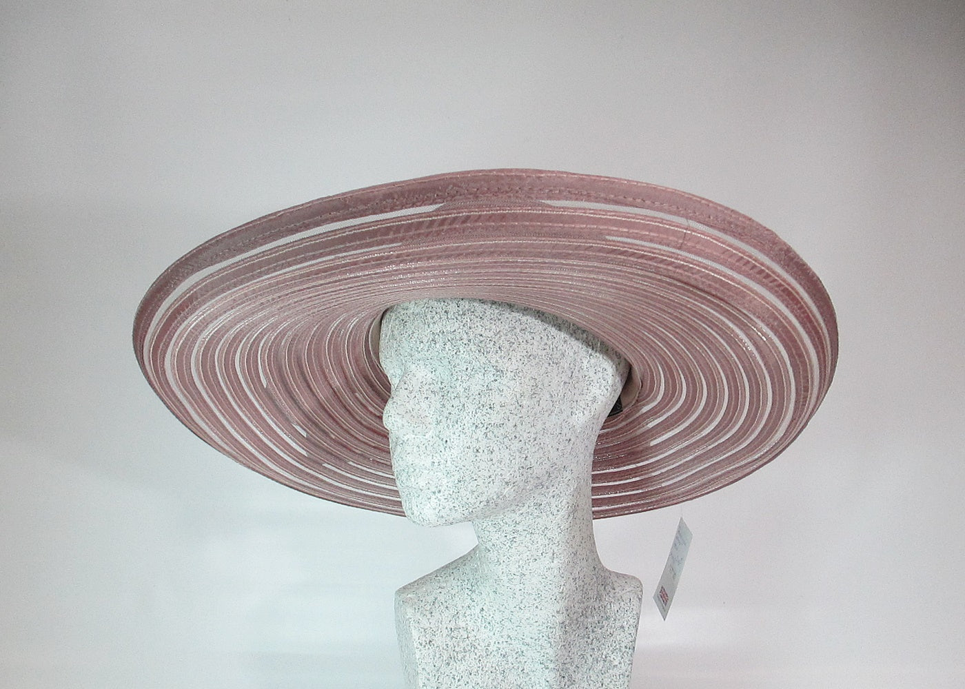 Paddington dusky rose satin hat
