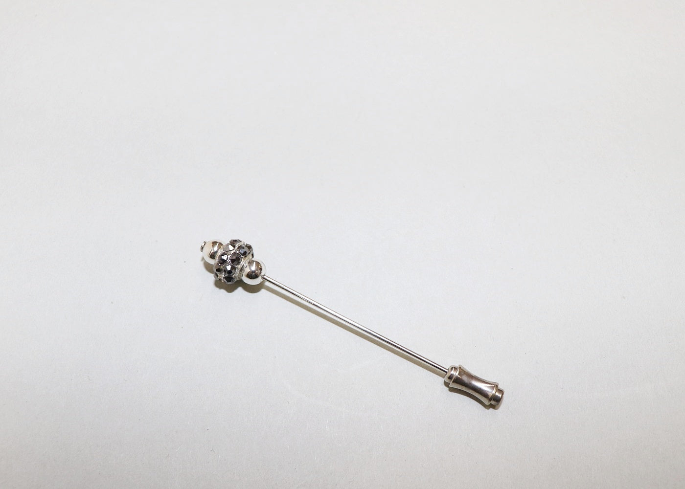 Hat pin anthracite rhinestone