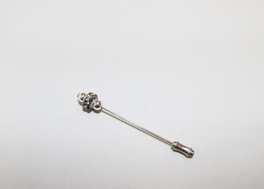 Hat pin anthracite rhinestone