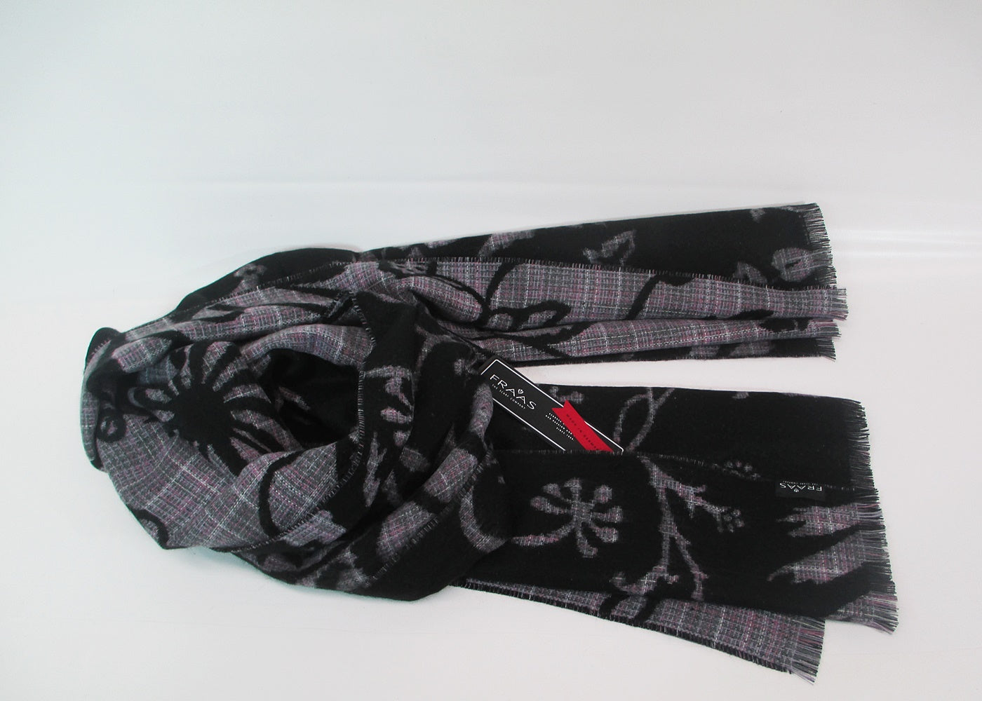 Scarf floral tendrils