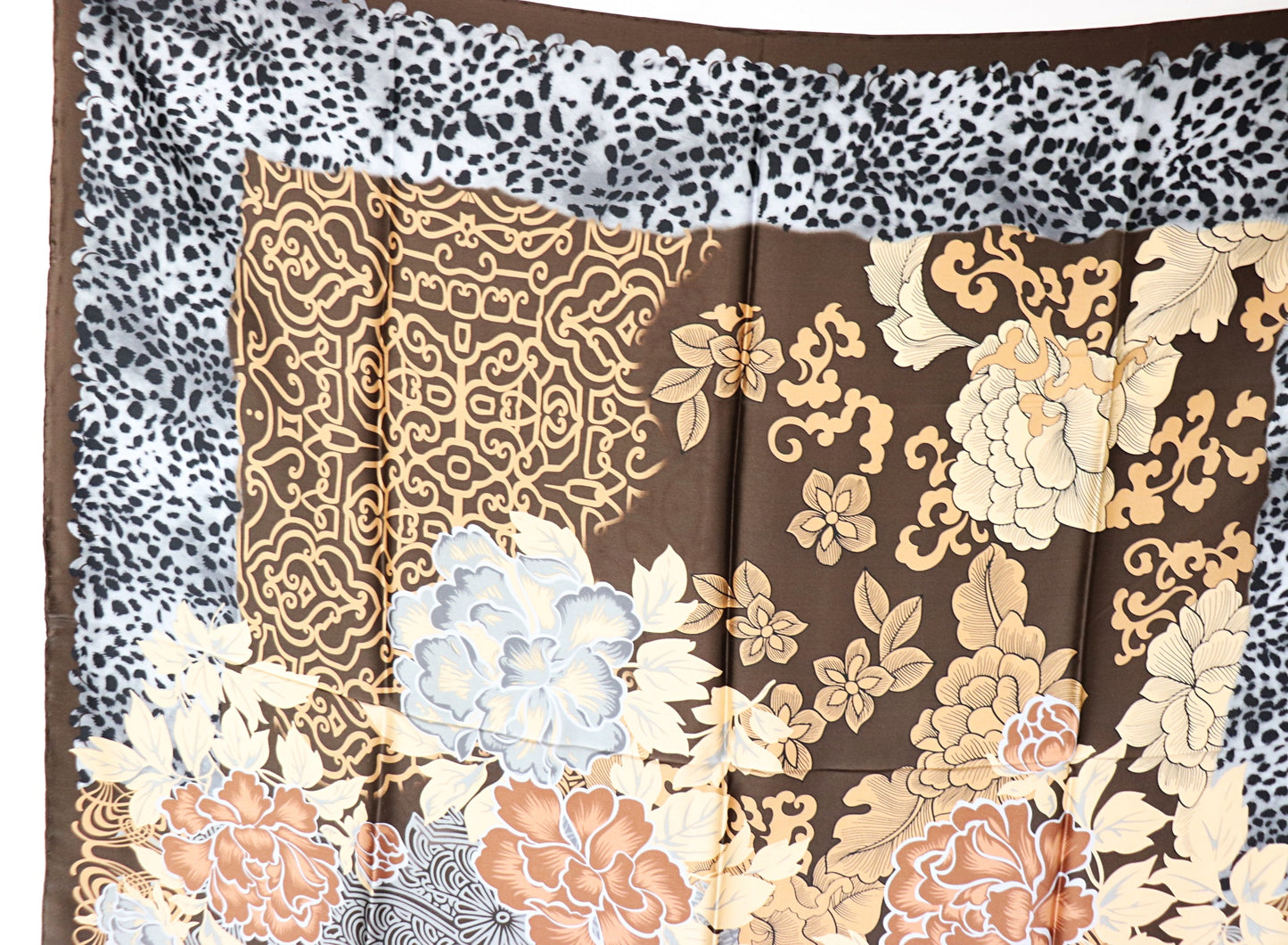 Silk scarf flowers and Leo
