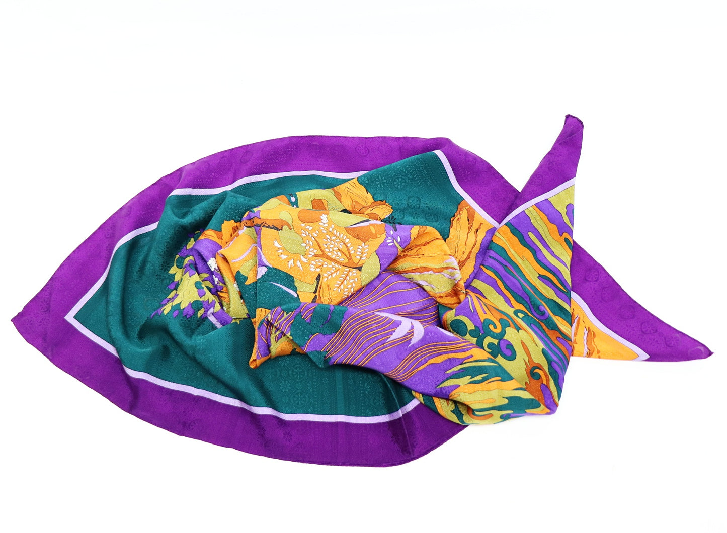 Silk scarf Chinese hunting