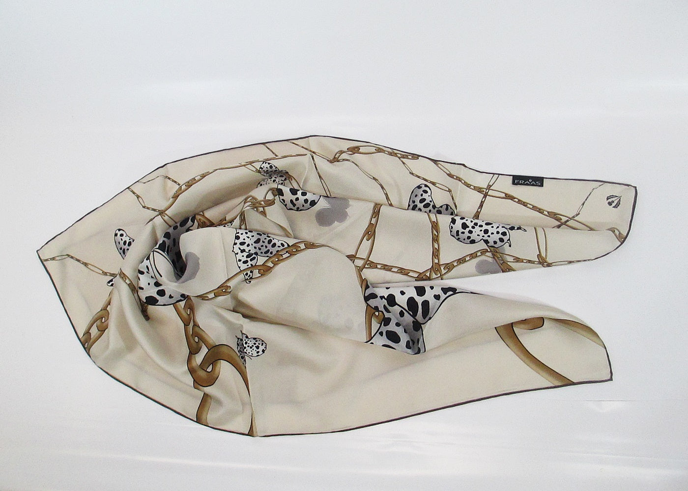 Silk scarf Dalmatian - Butterflies