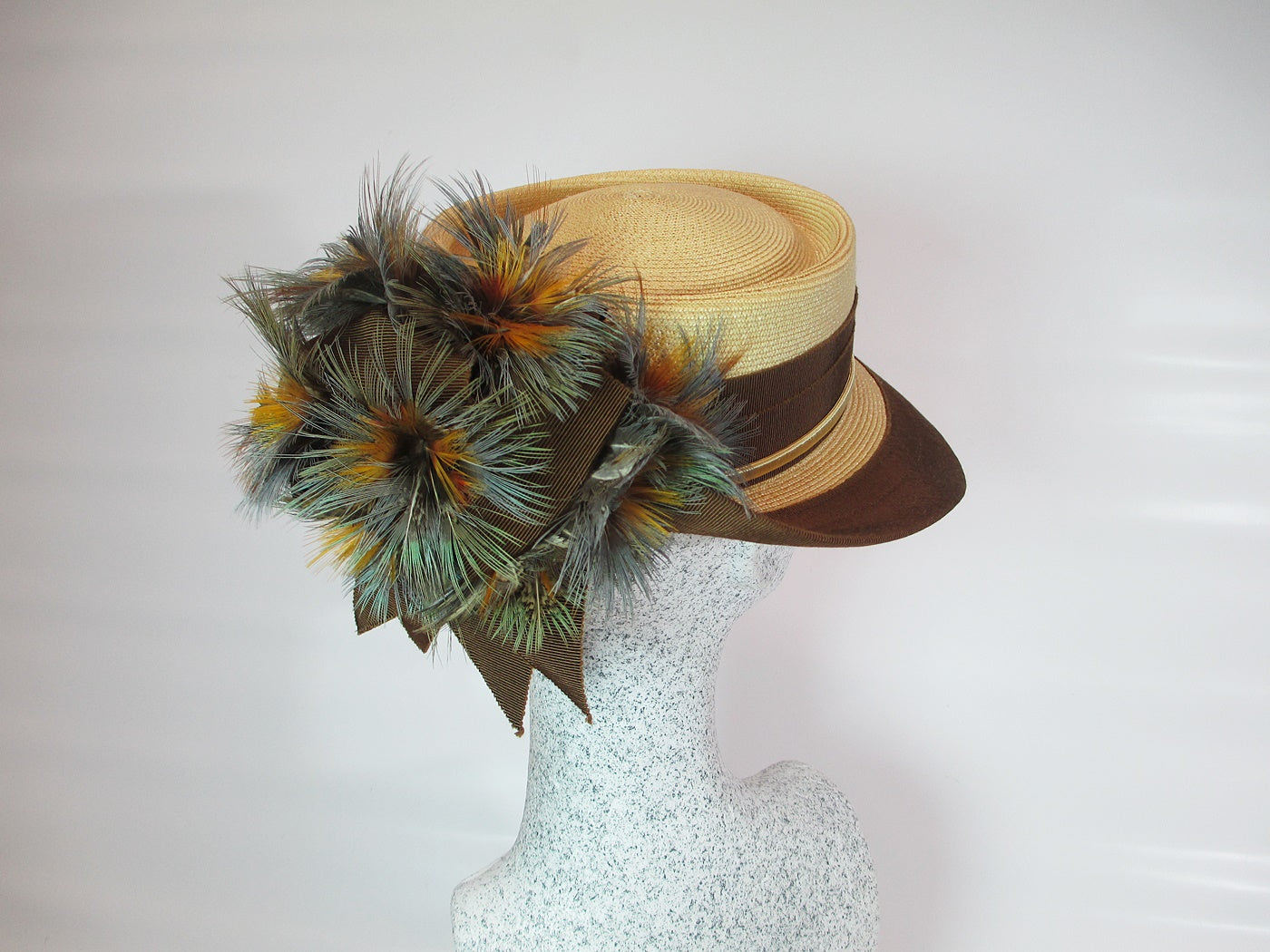 Dirndel hat natural - brown