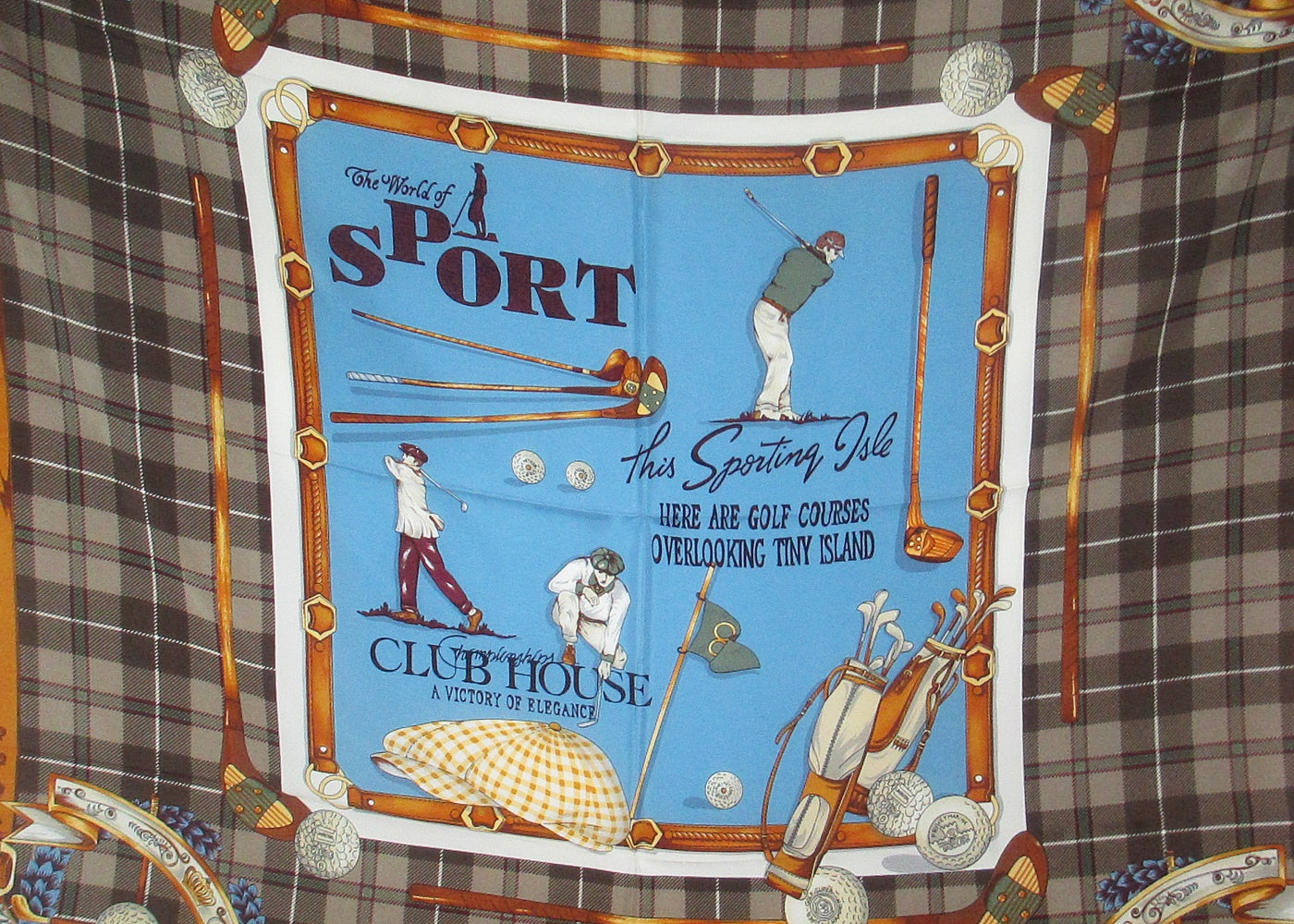 Silk scarf Golf -TINO LAURI