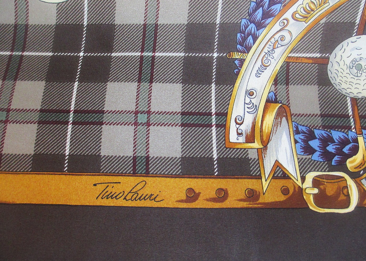 Silk scarf Golf -TINO LAURI