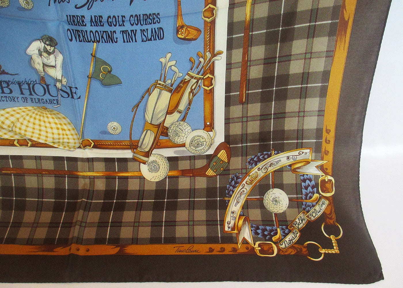 Silk scarf Golf -TINO LAURI
