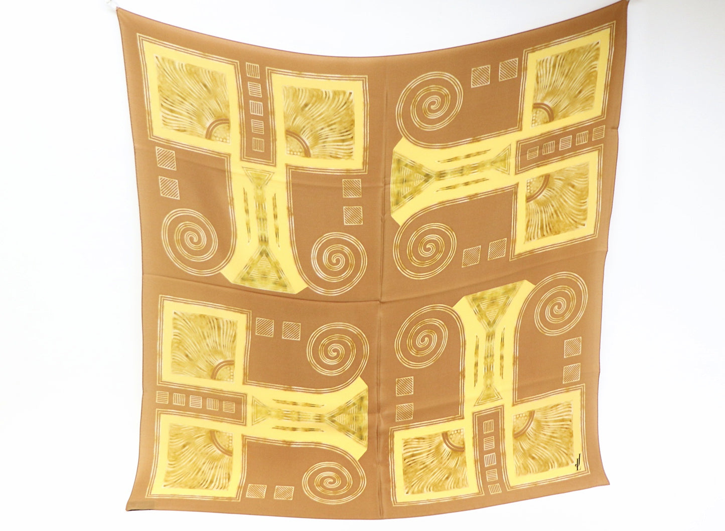 Silk scarf graphic pattern