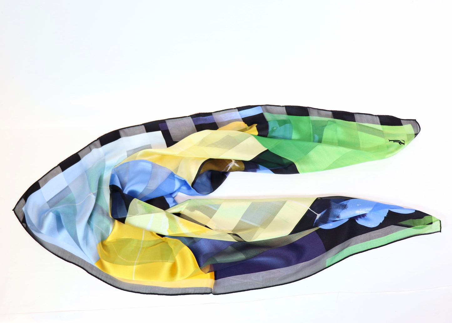 Silk scarf tulip