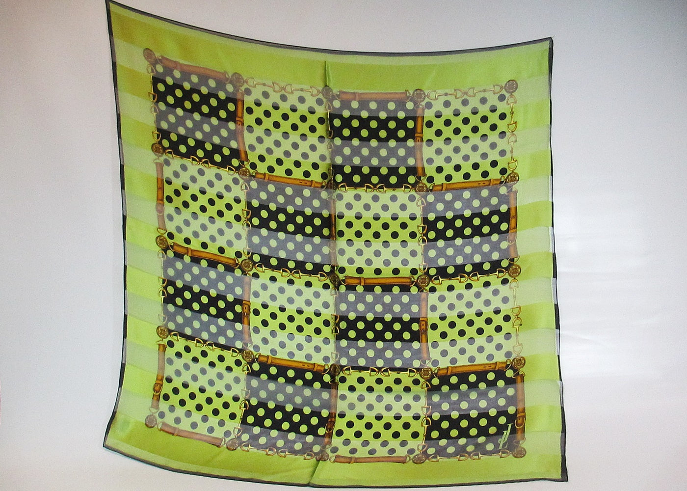 Silk scarf with dots