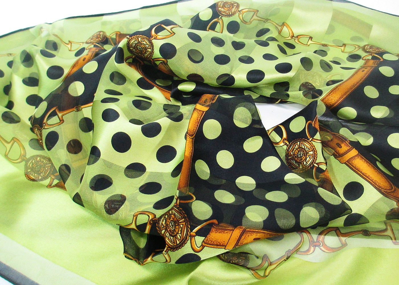 Silk scarf with dots