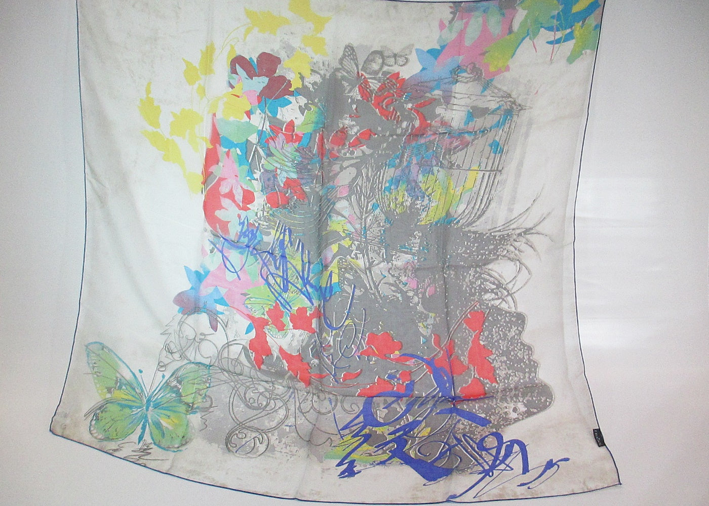 large silk scarf chiffon