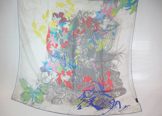 large silk scarf chiffon