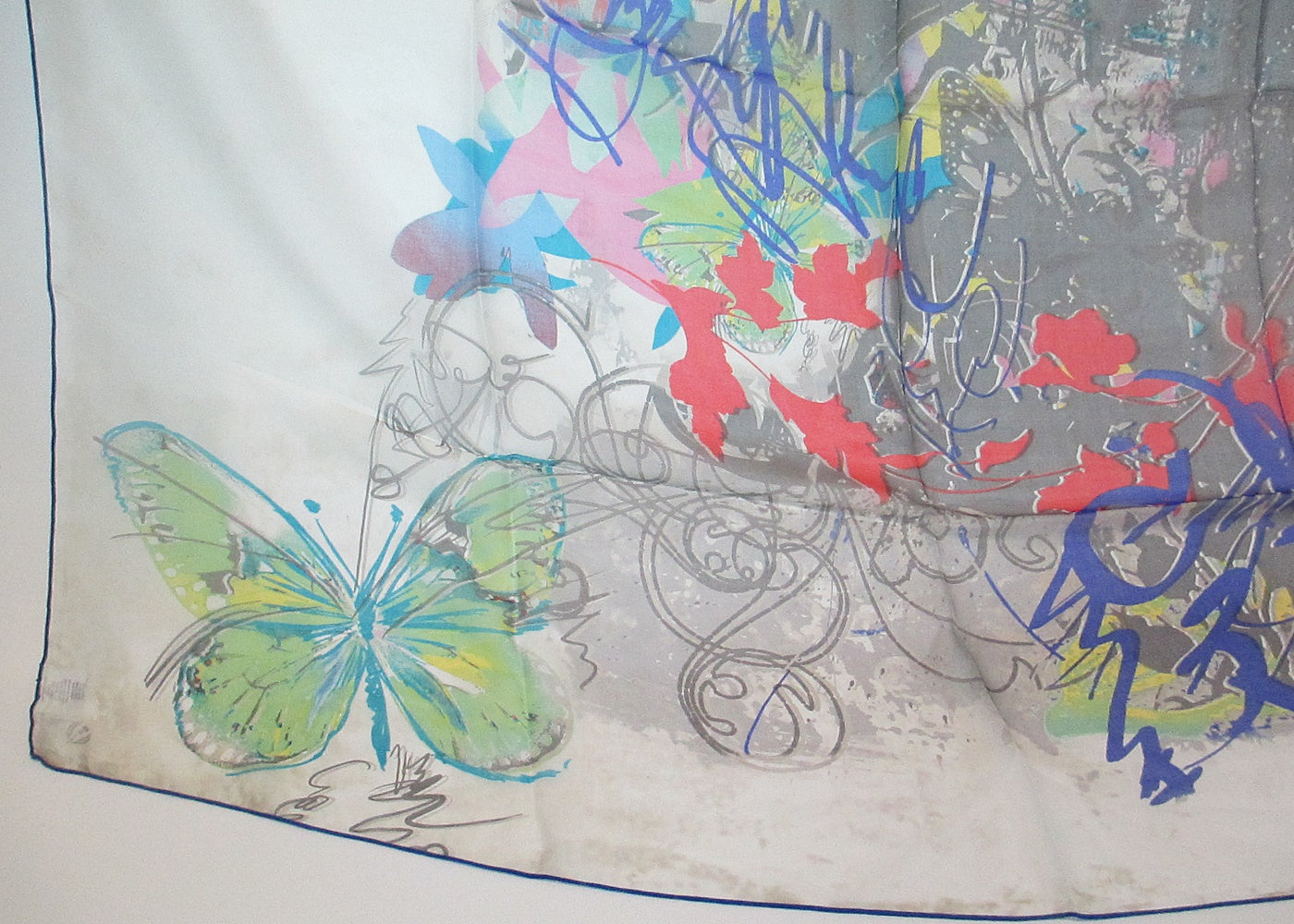 large silk scarf chiffon