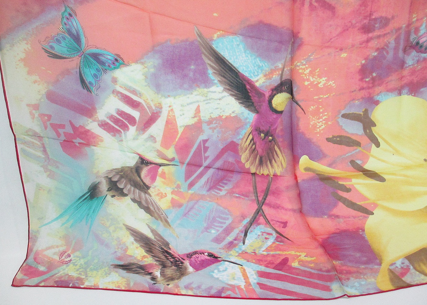 large silk scarf chiffon