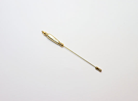 Hutnadel lange Goldperle